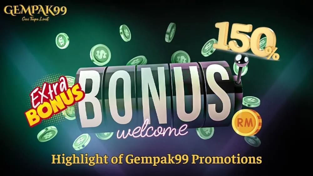 Overview of bonus promotions available at Gempak99